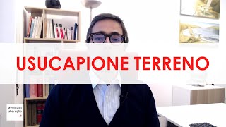 Usucapione di un terreno non basta coltivarlo [upl. by Ritch]