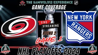 Game 1 CAROLINA HURRICANES vs NEW YORK RANGERS Coverage  2024 NHL Playoffs [upl. by Balac]