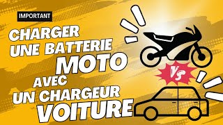 Peuton charger une batterie moto avec un charger voiture [upl. by Rehptsirhc382]