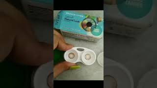 Hazal Brown colour Lens l Natural Look Coloured Contact lens Bausch and Lomb Planoshortslensvideo [upl. by Togram858]