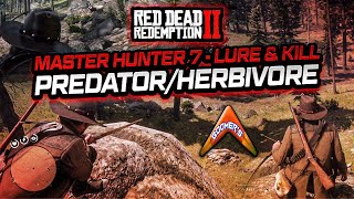 RDR2 Master Hunter 7  Lure amp Kill PredatorHerbivore [upl. by Twum680]