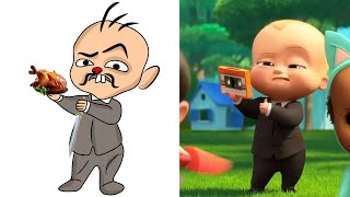 The Boss Baby  Tim vs Baby Gang Scene Funny Drawing Meme  Fandango Family  Cartoon Meme [upl. by Ambler131]