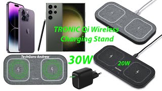 TRONIC Qi Wireless Charging Stand TWCA 30W TESTING [upl. by Gonzalez]