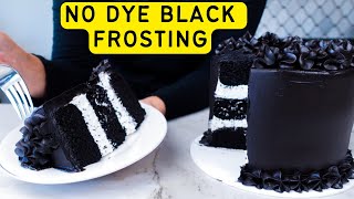 Creamy smooth black frosting that tastes amazing [upl. by Idell]