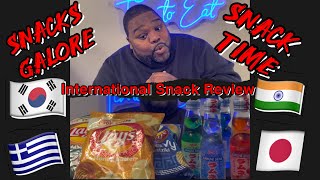 Lays chips Japanese sodapop Shirakiku International Snack food Review [upl. by Josey805]