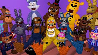 NEW HYPER DESTROY NEW FNAF Security Breach animatronic INTO STATUES in Garrys Mod FNAF 2 [upl. by Oniliuqnart461]