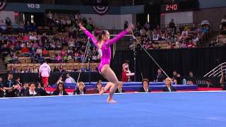 Katelyn Ohashi  Floor Exercise  2013 ATampT American Cup [upl. by Farhsa843]