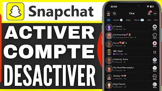 Comment Activer Un Compte Snapchat Desactiver 2024 [upl. by Costa662]