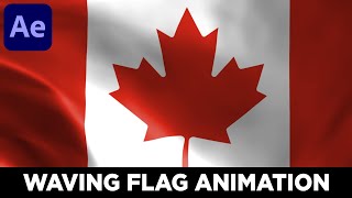 Waving Flag Animation in After Effects  No Plugins Required [upl. by Sedicla2]