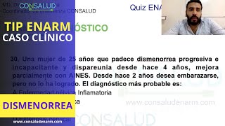 DISMENORREA CASO CLINICO 👨‍🔬 DOLOR MENSTRUAL lo que debes saber  ENARM 2024 [upl. by Amalbergas]