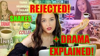 Reacting to Tana Mongeaus Collab Channel TRASH amp SPILLING TEA exposed [upl. by Evod]