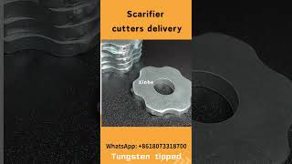 6pt TCT carbide tungsten cutters on scarifiers and floor milling machines scarifiers scarifier [upl. by Huai]