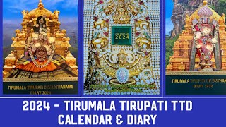 TTD 2024 Calendar amp TTD 2024 Diary  Tirumala Tirupati  Live Video [upl. by Mellitz]