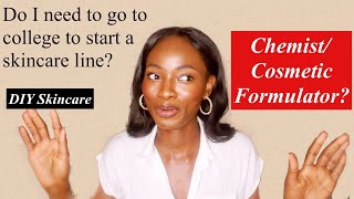 HOW TO BECOME A COSMETIC CHEMIST  Difference between a Skincare Chemist and an athome Formulator [upl. by Anaidiriv]