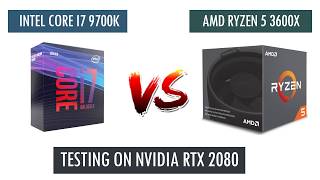 R5 3600X vs i7 9700k  RTX 2080  Benchmarks Comparison [upl. by Prima]