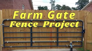 Farm Gate Privacy Fence [upl. by Raleigh]