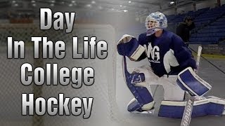 Day in The Life of a College Hockey Goalie  In Season [upl. by Aratahc888]