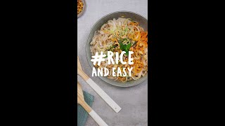 Reisnudel Bowl 🍚 Shorts Riceandeasy [upl. by Anelat]