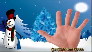 Snowman Finger Family Nursery Rhymes [upl. by Norit]