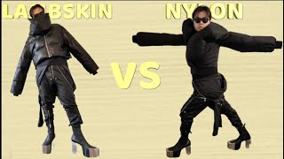 Nylon Vs Lambskin Which is Warmer Rick Owens lambskin Leather Funnel Neck Down Jacket  MAKASY [upl. by Stultz]