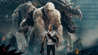 Giant Gorilla Vs Giant Crocodile Vs Flying Wolf Rampage Movie Scene Rampage 2018 Movie720p [upl. by Latnahs]