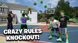 2Hype CRAZY RULES Knockout Basketball Challenge [upl. by Orapma799]