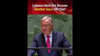 UN Chief Antonio Guterres Warns Lebanon is on the Brink of Crisis [upl. by Cullen]