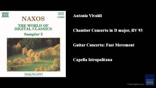 Antonio Vivaldi Chamber Concerto in D major RV 93 Guitar Concerto Fast Movement [upl. by Neira]