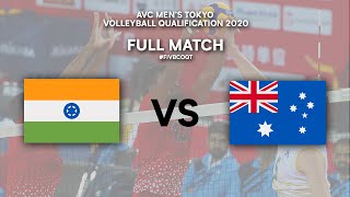 IND vs AUS  Full Match  AVC Mens Tokyo Volleyball Qualification 2020 [upl. by Abil789]