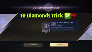 How To Get Starlight Card in 10 Diamonds ✅️💎 Mobile Legends Starlight Lucky Chest [upl. by Bernie]