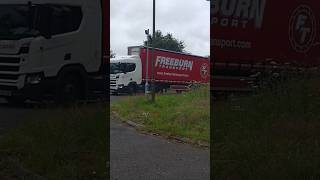 FREEBURN TRANSPORT at Skeoch Roundabout Stirling Scotland UK [upl. by Tound473]