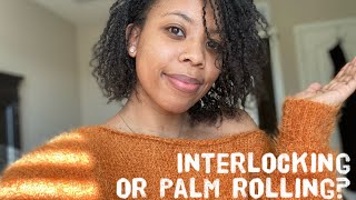 Interlocking or Palm Roll Method for Microlocs [upl. by Yorel]