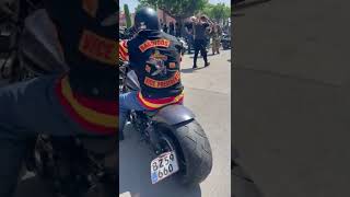 The Bandidos Mc National Run 2022 Roses Beach Girona Spain 2 [upl. by Reerg]