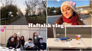 HAFTALIK VLOG  scola ortamı dersler koşturmaca🏃‍♀️‍➡️univlog [upl. by Olimac]