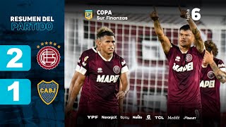 LANÚS 2  1 BOCA I Resumen del partido I CopaSurFinanzas 2024 [upl. by Elleirbag620]