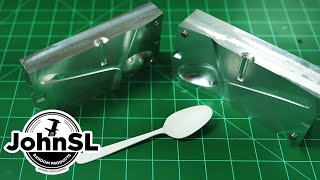 Injection Molding a Spoon  Designing making using [upl. by Aloivaf]