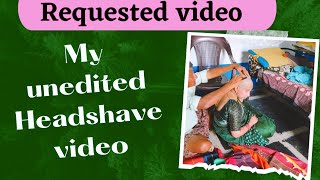 My unedited headshave video  tonsure at home  My most requested headshave video  in telugu [upl. by Eugatnom]