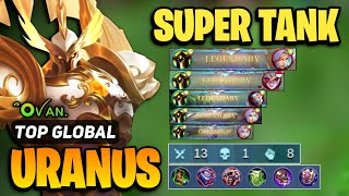 OFFLANE URANUS Nonstop Legendary  Top Global Uranus Best Build  by ՞Oꪜᴀɴ  Mobile Legend [upl. by Elisha14]