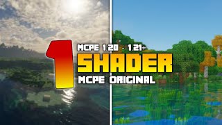 1 TOP SHADER MCPE ORIGINAL NON PATCH  Di Minecraft 120  121   Support Low End Device [upl. by Cod]