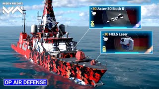 HELS Laser And Aster30 Block O Air Defense Test  HMS Glasgow  Modern Warships [upl. by Jeddy394]