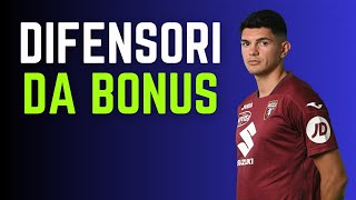 5 DIFENSORI DA BONUS AL FANTACALCIO  Guida allAsta del Fantacalcio 20242025 [upl. by Edris930]