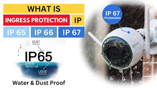 What is IP 65 IP 66 amp IP 67 in CCTV Camera  Weather Protection  Ingress Protection [upl. by Ycam894]