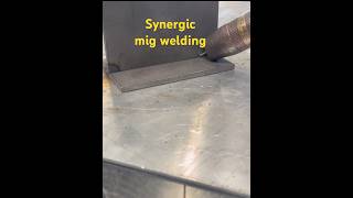 Synergic mig weldingmigwelding welding subscribe arcwelding migwelder weld [upl. by Sirob]