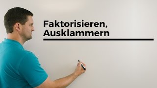 Nullstellen Faktorisieren Ausklammern  Mathe by Daniel Jung [upl. by Huberty363]