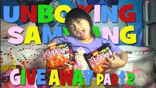 MAKAN SAMYANG LANGSUNG 2 BUNGKUS   GIVE AWAY INDONESIA PART 2 from Zelda Zia [upl. by Fine]