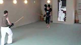 Light Sparring Bokken Torben vs Chris [upl. by Shriner]