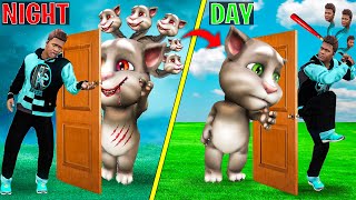 Day Vs Night Door Challenge With Talking Tom In GTA 5 [upl. by Aileen554]