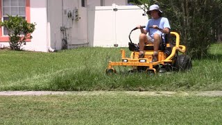 Mowing Tall Thick Grass with a Brand New Cub Cadet Zero Turn [upl. by Valaria]