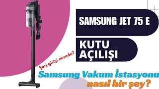 Samsung Jet 75e Şarjlı Dikey Süpürge Kutu Açılışı  Samsung Toz Torbalı Vakum Makinesi [upl. by Olmsted80]