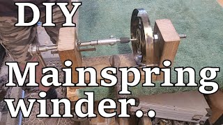 How to Make a Clock Mainspring Winder for Loop End Springs for Free DIY From Junk Found in the Shed [upl. by Nomae]